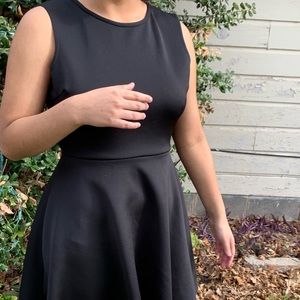 Short Black Open-Back Dress